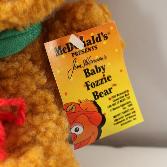 1988 Christmas Muppet Baby Fozzie Bear Plush - Picture 2 of 3